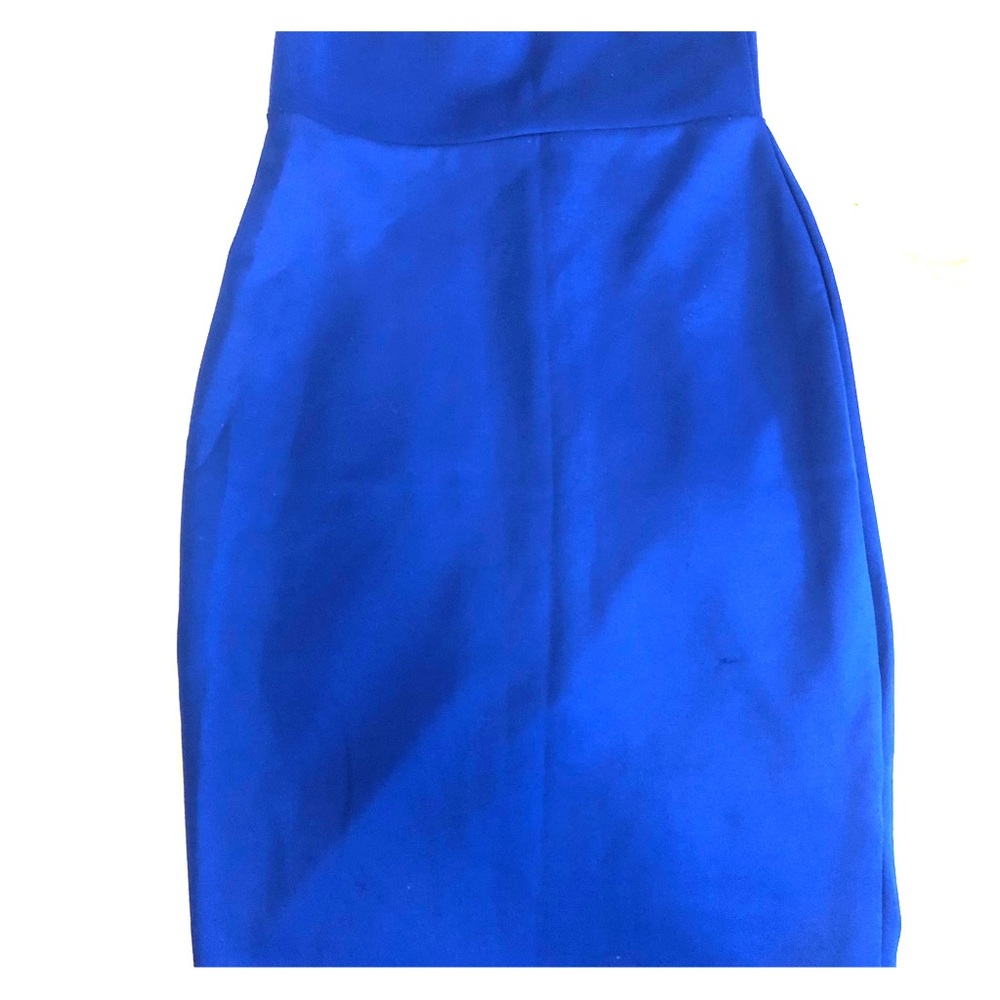 Cobalt blue pencil skirt